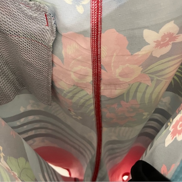 Men’s Burnside  Board Shorts Swim Trunks Sz 32 Stretch Hawaiian Print Zip Pocket - Picture 8 of 14